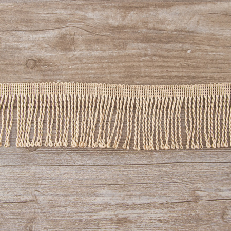 Бахрома витая, 60 мм, цвет бежево-розовый светлый. Арт PP-60 col.728