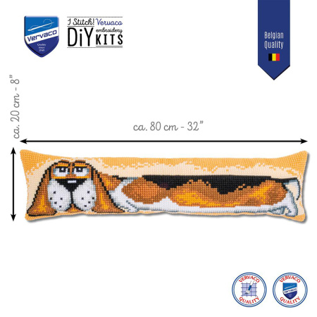 Набор для вышивания подушки от сквозняка "Собака". Арт PN-0201810