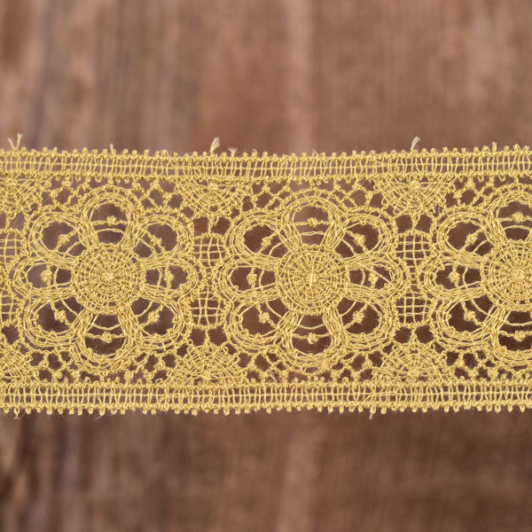 Гипюр, 41 мм, цвет карамель. Арт K048/T3