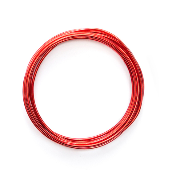 Проволока, цвет красный, 2,5 мм, 5,5 м. Арт 660276