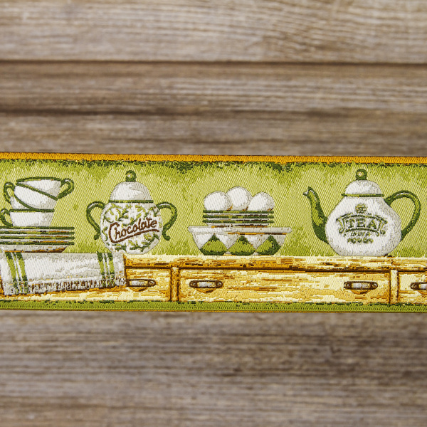 Лента жаккард SAFISA, 50 мм, 15 м, цвет 03. Арт 9211-50мм-03