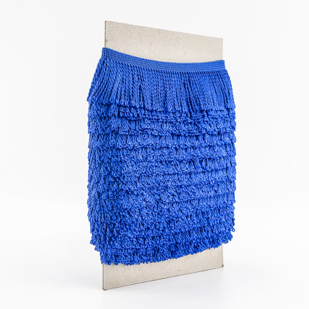 Бахрома витая, 60 мм, цвет васильковый. Арт PP-60 col.503