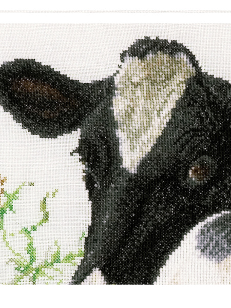 Набор для вышивания "Корова", канва лён 32 ct. Арт 452                     