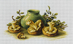 Набор для вышивания "Натюрморт с грибами"