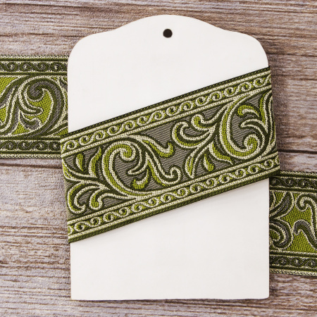 Лента жаккард SAFISA, 50 мм, 15 м, цвет 3. Арт 9079-50мм-3             