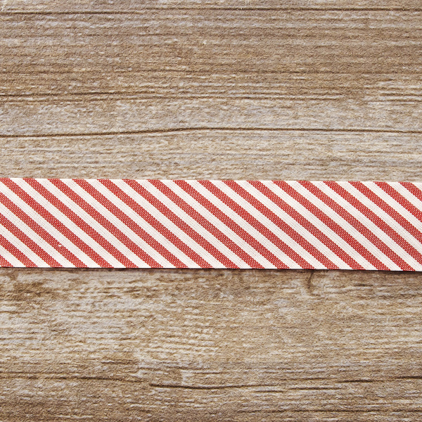 Косая бейка с рисунком SAFISA, арт.6282, 30 мм, 25 м, цвет 14. Арт 6282-30мм-14