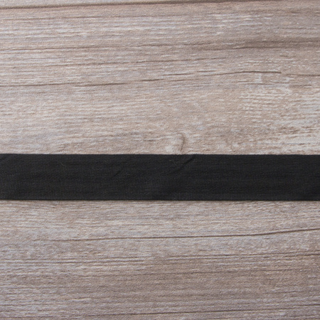 Тесьма киперная хлопковая на блистере SAFISA, 25 мм, 2 м , цвет 01, черный. Арт P00260C-25мм-01         