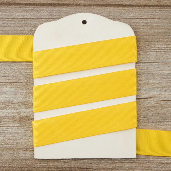 Лента репсовая SAFISA, 25 мм, 25 м, цвет 22 спелый манго. Арт 350-25мм-22