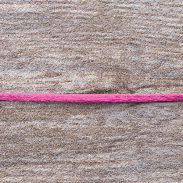 Шнур атласный SAFISA 2 мм, 25 м, цвет 20, розовый темный . Арт 462-20                  