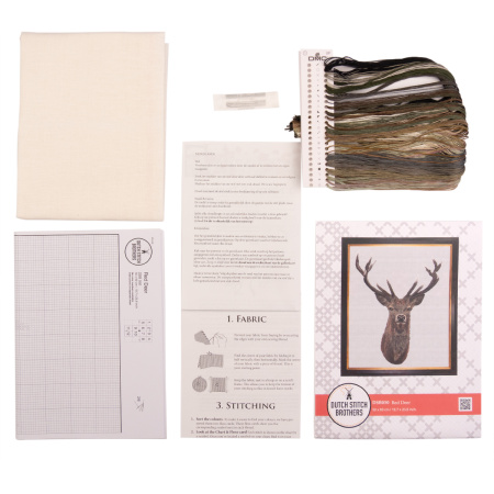 Набор для вышивания "Олень", канва лён 32 ct. Арт DSB050