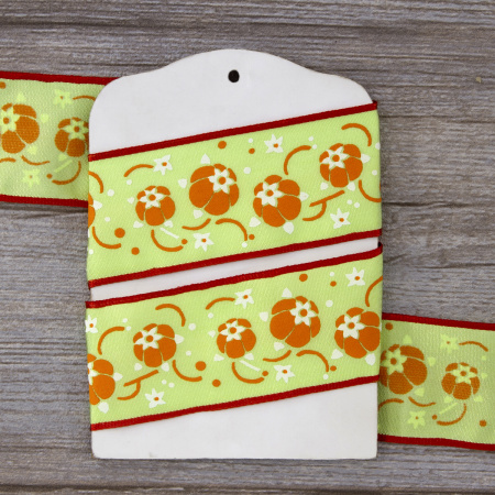 Лента с рисунком SAFISA, 40 мм, 15 м, цвет 02. Арт 25192-40мм-02