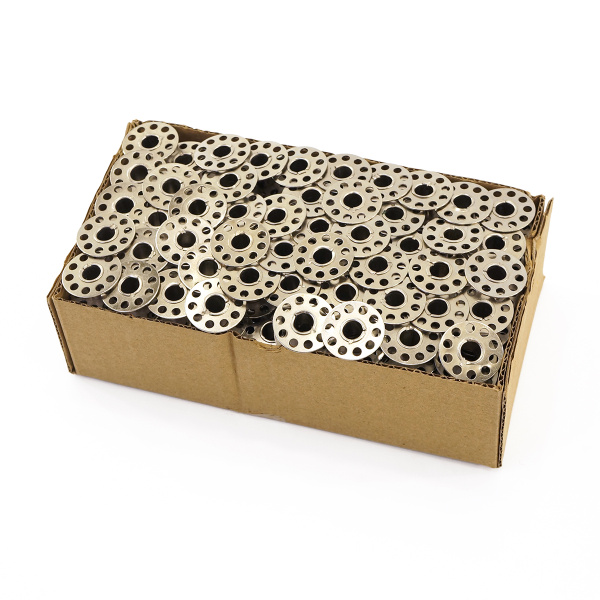 Шпульки без упаковки  для швейных машин стандартные металлические, тип 15K. Арт +120.01                 