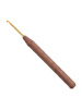 Крючок вязальный с ручкой из грецкого ореха addiNature Walnut Gold, №3, 16 см. Арт 588-2/3-16