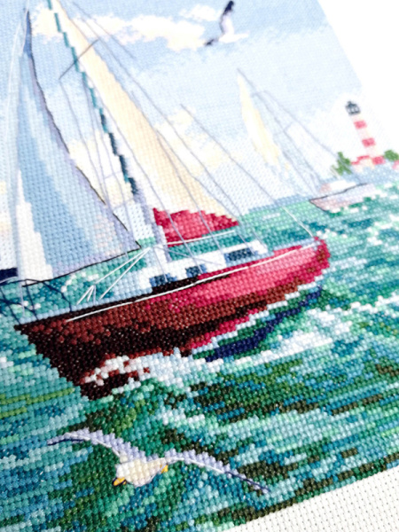 Набор для вышивания  "Яхты". Арт 02.012.06