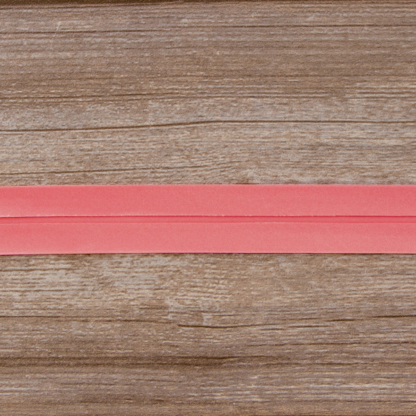 Косая бейка атласная 30 мм, 25 м, цвет 29, ярко-розовый. Арт 6260-30мм-29            