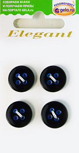 Пуговицы ELEGANT. Арт 14755-15-0BLUE/4
