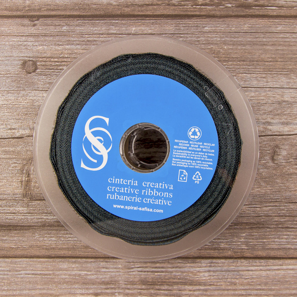 Лента жаккардовая SAFISA, 50 мм, 15 м, цвет 02. Арт 9272-50мм-02