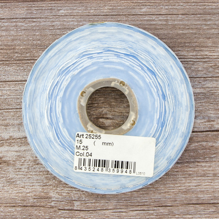 Лента органза с напечатанным рисунком SAFISA, 15 мм, 25 м, цвет 04. Арт 25255-15мм-04           