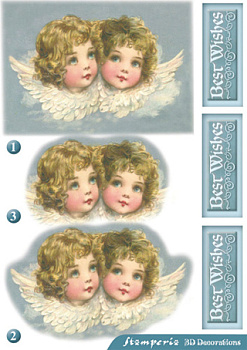 Бумага с высечкой "3D Decoration" . Арт DF3DA501