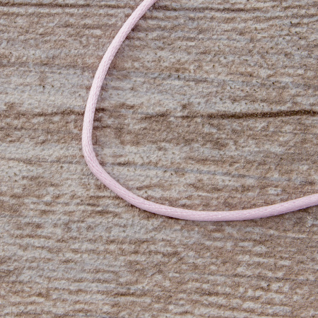 Шнур атласный мини-рулон, 2 мм, 4,5 м, цвет 05, розовый. Арт P00462-2мм-05           