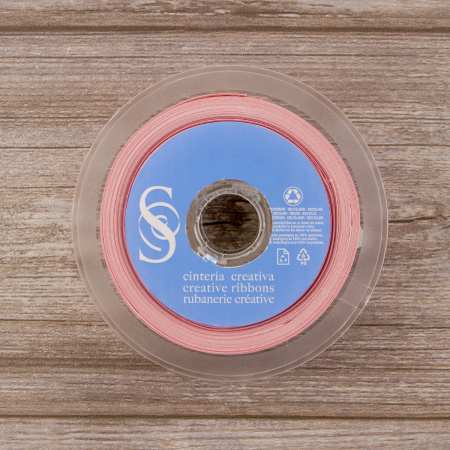 Косая бейка атласная 30 мм, 25 м, цвет 52, цвет дымчатой розы. Арт 6260-30мм-52            