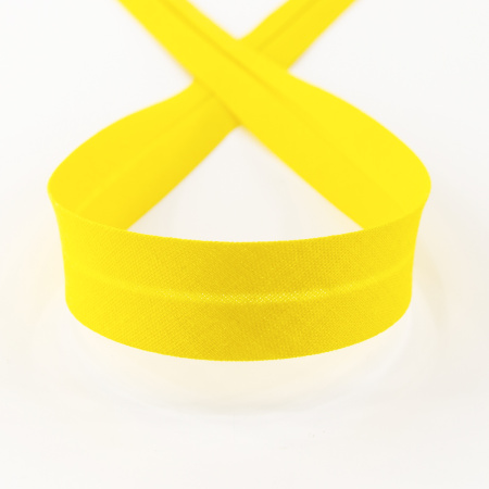 Косая бейка хлопок/полиэстер 20 мм, 25 м, цвет 22, спелый манго. Арт 6120-20мм-22            