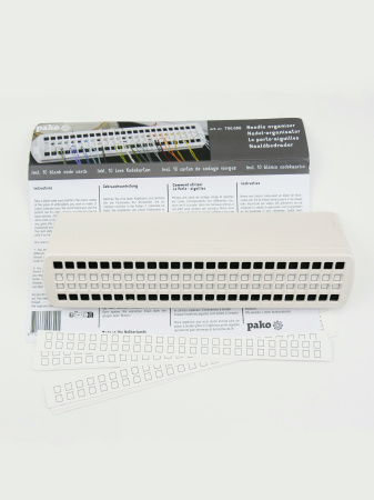 Органайзер PAKO для вышивальных игл на 50 ячеек, в комплекте 10 картонных вкладышей. Арт 700.050