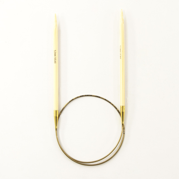 Спицы, круговые, бамбук addiNature BAMBOO №5, 60 см. Арт 555-7/5-60