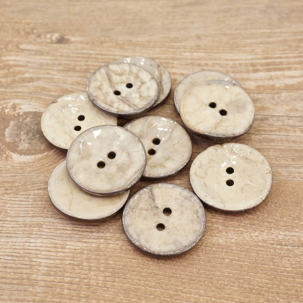 Пуговицы CONCEPT, размер 48, кокос, цвет COL.NAT натуральный. Арт 1919H-048-COL.NAT