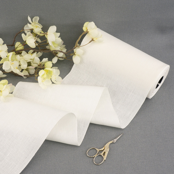 Лента канвовая Leinen для вышивания 30 ct ширина 19 см. Арт 72022/19cm/1