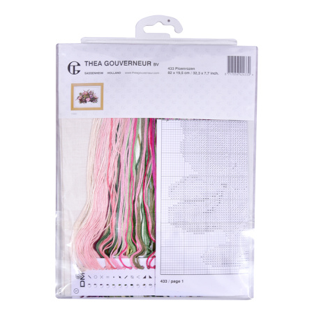 Набор для вышивания "Пионы", канва лён 36 ct. Арт 433                     