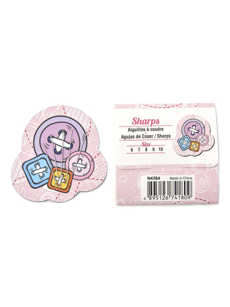 Игольница магнитная "Nifty Needles" с иглами для разных техник, 40 шт. в прикассовом стенде. Арт N4384