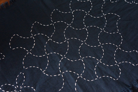 Шаблон для вышивки сашико "яблочный огрызок". Арт ERS.005