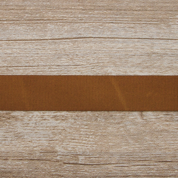 Лента репсовая SAFISA, 25 мм, 25 м, цвет 88 коричневый светлый. Арт 350-25мм-88