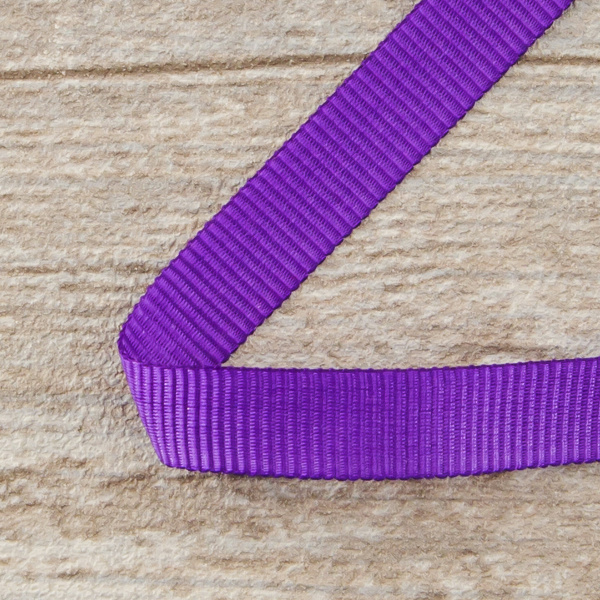 Лента репсовая SAFISA, 10 мм, 25 м, цвет 39 фиолетовый. Арт 350-10мм-39