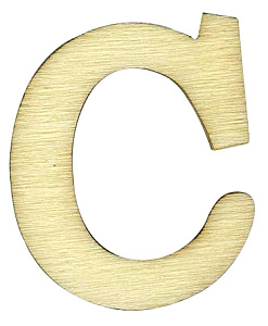 Деревянная заготовка "Буква" С. Арт 1000010С