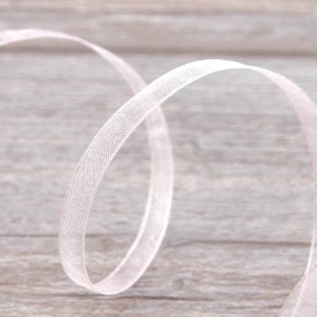 Лента органза SAFISA мини-рулон, 7 мм, 4,5 м, цвет 05, розовый. Арт P00520-7мм-05           