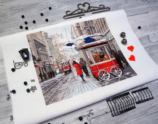 Набор для вышивания "Зима в городе" . Арт 02.012.04