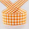 Лента с рисунком клетка SAFISA, 25 мм, 25 м, цвет 61, оранжевый. Арт 469-25мм-61             