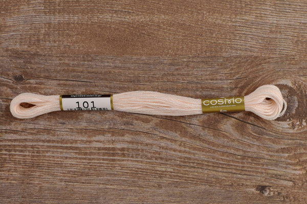 Мулине COSMO однотонный цвет  101       . Арт 25-6/101       