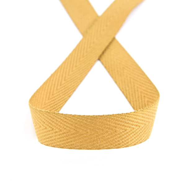 Тесьма киперная SAFISA, 15 мм, 25 м, цвет 54, горчичный. Арт 30270-15мм-54