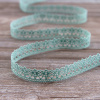 Мерсеризованное хлопковое кружево, 12 мм, цвет серо-бирюзовый. Арт 3267/8K