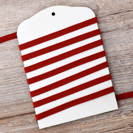 Резинка 6,6 мм, цвет темно-красный. Арт 851113010L8506