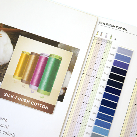Цветовая карта,  AMANN GROUP METTLER, SILK-FINISH COTTON. Арт 103735