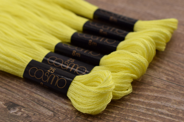 Мулине COSMO однотонный цвет  298       . Арт 25-6/298       