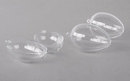 Яйцо из прозрачного пластика разъемное, 6 см. Арт 3906737