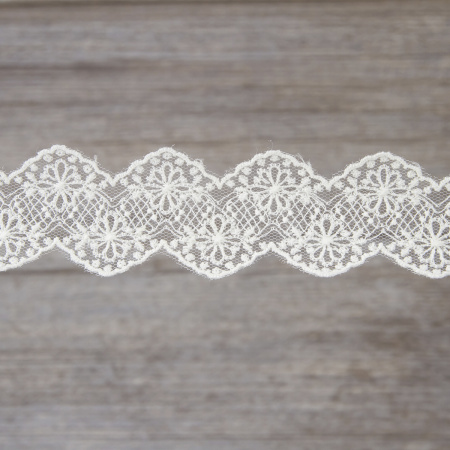 Кружево-вышивка на тюле, 18 мм, 13,5 м. Арт 41693/01
