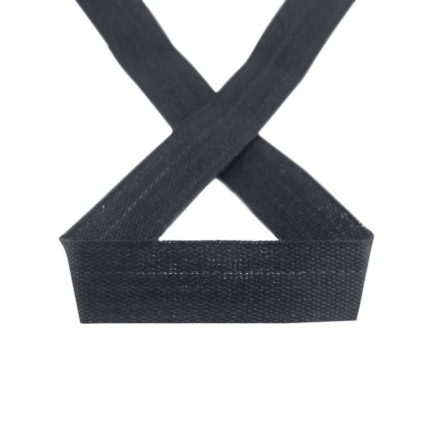 Тесьма киперная хлопковая на блистере SAFISA, 14 мм, 2,5 м , цвет 01, черный. Арт P00260C-14мм-01         