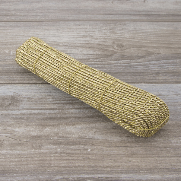 Шнур витой PEGA, бежевый, 4 мм. Арт 845211940DA722          