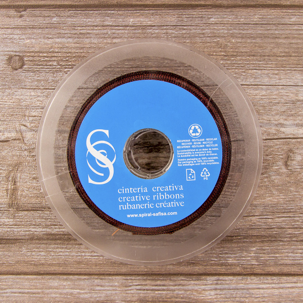 Лента жаккардовая SAFISA, 20 мм, 15 м, цвет 02. Арт 9273-20мм-02